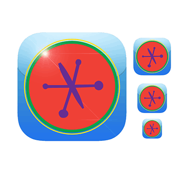 Icon concept and design for a mobile app